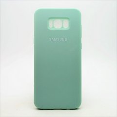 Матовий чохол New Silicon Cover для Samsung G955 Galaxy S8 Plus Turquoise Copy