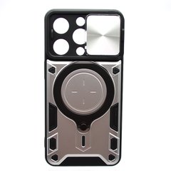Противоударный чехол Armor Case Stand Case для iPhone 14 Pro Silver