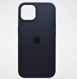Чехол накладка Silicone Case Full cover для Apple iPhone13 Темно-синий