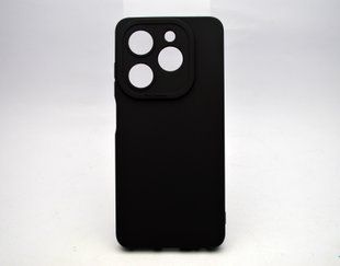 Чехол накладка Silicon Case Full Camera Infinix Smart 8/Smart 8 HD/Hot 40i/Smart 8 Plus Черный