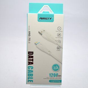 Кабель ANSTY ANS-711-I Lightning 3.1A 1.2M White