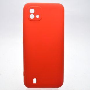Чехол накладка Silicone Case Full Camera для Realme C11 2021 Red/Красный