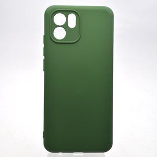 Силіконовий чохол накладка Silicon Case Full Camera Lakshmi для Xiaomi Redmi A1/Redmi A2 Dark Green/Темно-зелений