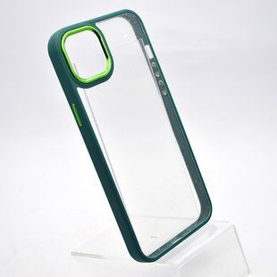 Чехол накладка TPU New Skin для iPhone 14 Plus (Max) Green/Зеленый