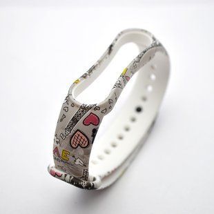 Ремінець до Xiaomi Mi Band 5/Mi Band 6/Mi Band 7 Kids Design White №2