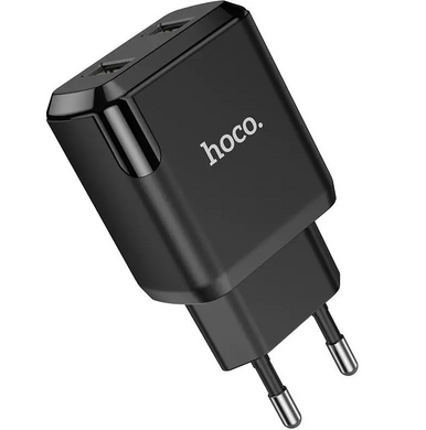 Зарядний пристрій для телефону мережевий (адаптер) Hoco N7 Speedy 2 USB 2.1 A Black