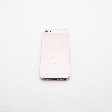 Корпус iPhone 5SE + SIM тримач та кнопки Rose Gold Original TW