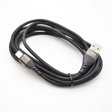 Кабель USB Veron LV09 (Светильник) (2m) 2.4A Black