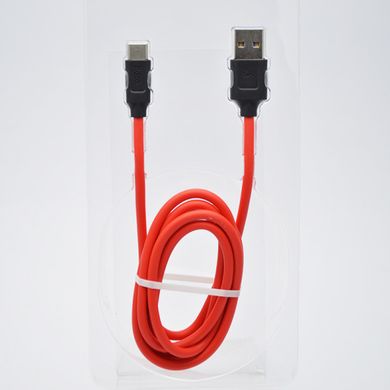 Кабель з швидкою зарядкою телефону USB HOCO X11 "Rapid" Type-C 5A Black-Red