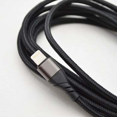 Кабель USB Veron LV09 (Светильник) (2m) 2.4A Black