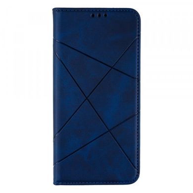 Шкіряний чохол-книжка Business Leather для Samsung A02s Blue