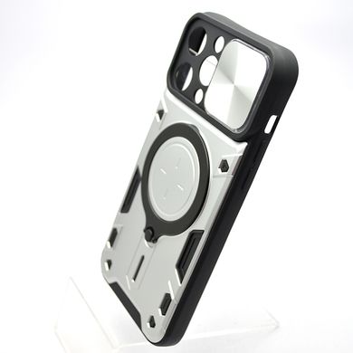 Противоударный чехол Armor Case Stand Case для iPhone 14 Pro Max Silver