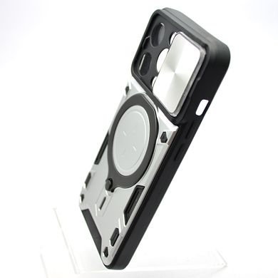 Протиударний чохол Armor Case Stand Case для iPhone 14 Pro Silver