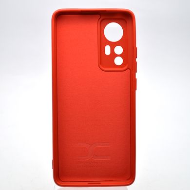 Чохол накладка Silicon Case Full Camera для Xiaomi 12/12x Red