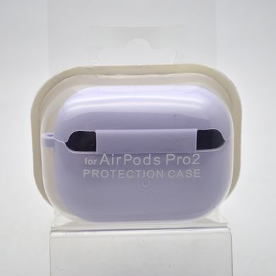 Чехол Silicon Case с микрофиброй для AirPods Pro 2 Lilac/Сиреневый