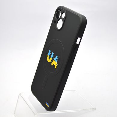 Чехол с патриотическим рисунком Silicone Case Wave Print с MagSafe для iPhone 13 Pro Max UA Черный
