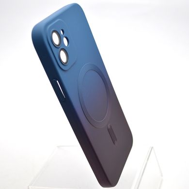 Чехол накладка с MagSafe Bright Case для Apple iPhone 12 Plum-Blue