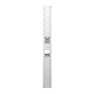 Металевий ремінець для Amazfit/Samsung 20mm Square Design Silver (Срібний)