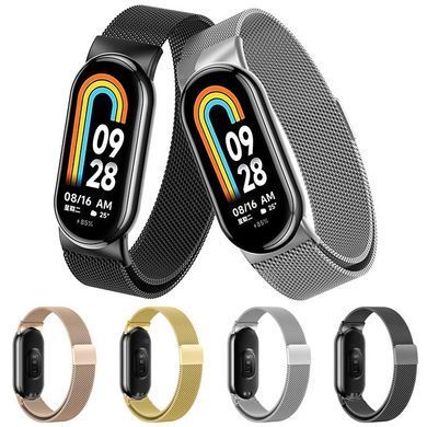 Ремешок для Xiaomi Mi Band 8/Mi Band 9 Milanese Design Black
