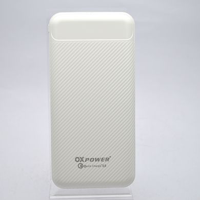 Зовнішній акумулятор із швидкою зарядкою Power Bank OX Power PD10 10000mHa White