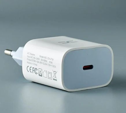 Сетевое зарядное устройство DC CA-F19 PD20W White