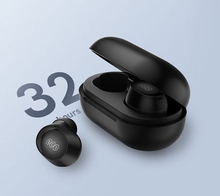 Навушники Безпровідні TWS (Bluetooth) QCY T27 ArcBuds Lite Black (Чорні)