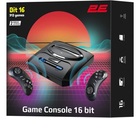 Ігрова консоль 2Е 16bit з бездротовими геймпадами (HDMI/913 ігор) (2E16BHDWS913)