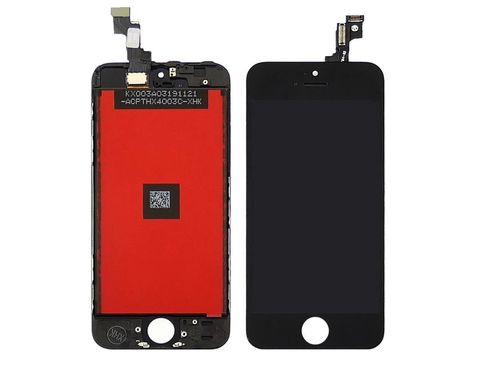 Дисплей (екран) LCD для iPhone 5S з тачскріном Black Refurbished