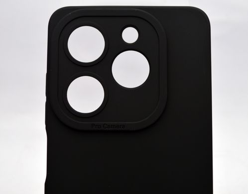 Чехол накладка Silicon Case Full Camera Infinix Smart 8/Smart 8 HD/Hot 40i/Smart 8 Plus Черный