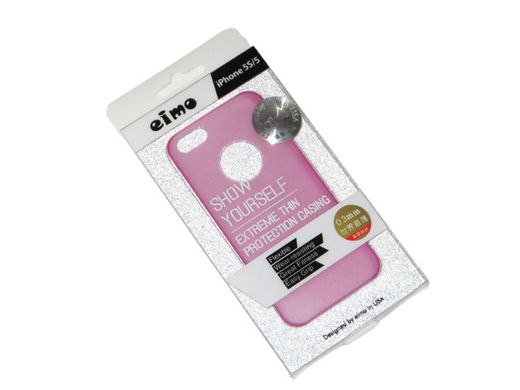 Чохол накладка Eimo for iPhone 5/5S 0.3mm Pink