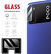 Защитное стекло на камеру для Xiaomi Poco M3/Redmi 9T Прозрачное