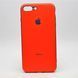 Чохол глянцевий з логотипом Glossy Silicon Case для iPhone 7 Plus/8 Plus Orange