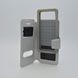 Чехол универсальный для телефона CMA Book Cover Soft Touch Two Windows Slider 5.3-5.6" дюймов Silver #5