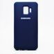 Матовий чохол New Silicon Cover для Samsung J260 Galaxy J2 Core (2018) Blue (C)