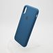 Чехол накладка Silicon Case Full Cover для iPhone X/Xs Emerald