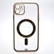 Чохол накладка з MagSafe Elegant Case для Apple iPhone 11 Blue (Black Circle)