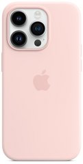 Чехол накладка для iPhone 14 Pro Max (6.7) Silicone Case with MagSafe Chalk Pink