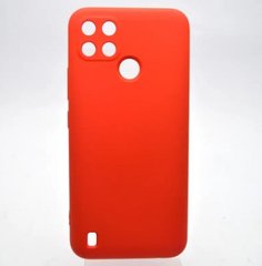 Чехол накладка Silicon Case Full Cover для Realme C21Y/C25Y Red