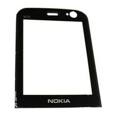 Стекло для телефона Nokia N78 black (C)