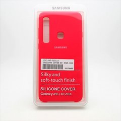 Чехол накладка Silicon Cover for Samsung A920 Galaxy A9 2018 Hot Pink Copy