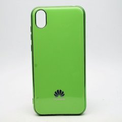 Чохол глянцевий з логотипом Glossy Silicon Case для Huawei Y5 2019 Green