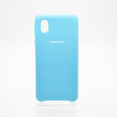 Чехол накладка Silicon Cover для Samsung A013 Galaxy A01 Core Blue