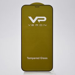 Захисне скло Veron Full Glue для Apple iPhone 12/12 Pro 6.1'' (Black)