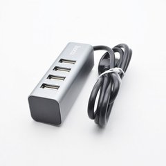 USB-хаб HOCO HB1 4 порти Grey