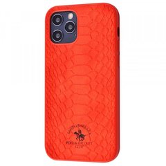 Чехол накладка Polo Knight Leather Case для iPhone 12 Pro Max 6.7'' Garnet