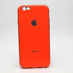 Чохол глянцевий з логотипом Glossy Silicon Case для iPhone 6/6S Orange