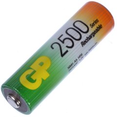 Аккумуляторная батарейка GP Rechargeable 250AAHC R6 1.2V 2500mAh 1 Штука
