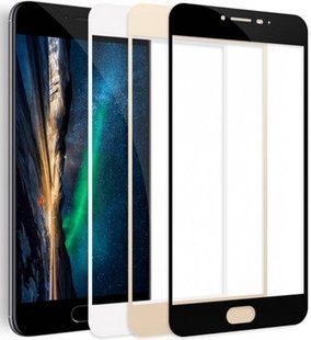 Защитное стекло Silk Screen для Meizu M3/M3s/M3 mini (0.33mm) Black тех. пакет