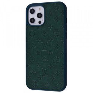 Чехол накладка Louis Vuitton Case для iPhone 12 Mini Dark Green