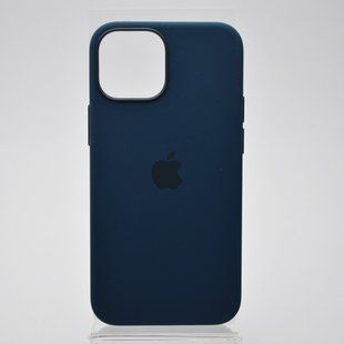 Чохол накладка Silicone Case Full Cover з MagSafe Splash Screen для iPhone 13 Mini Abyss Blue